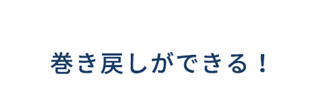 巻き戻しができる!
